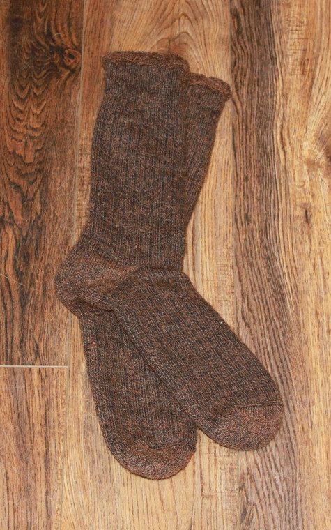 Thermal Alpaca Sock Brown
