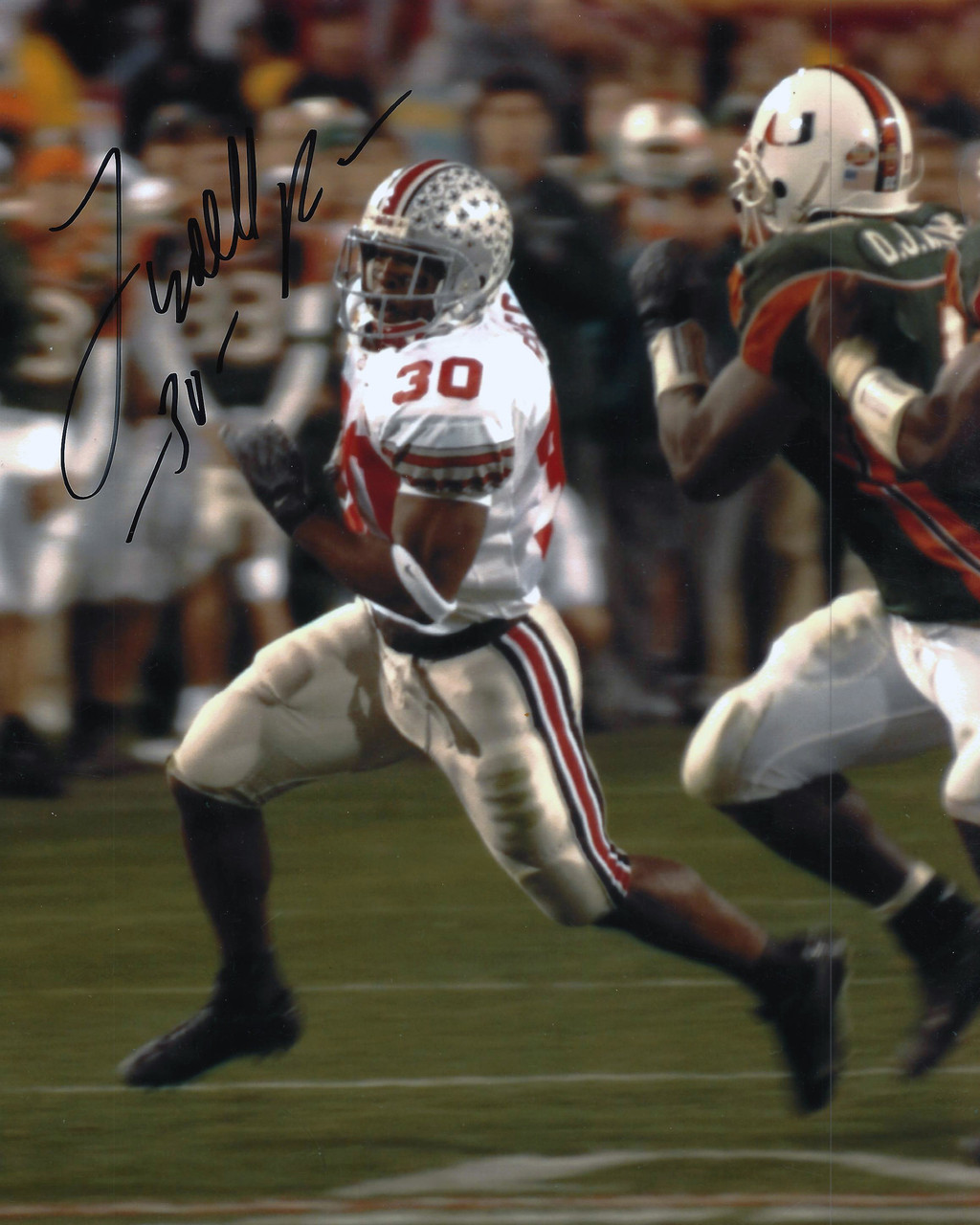 No.１‼️y's プロフィール読んでください！品‼️オールレッドオーダー Lydell Ross OSU 8-2 8x10 Autographed Photo - Certified Authentic
