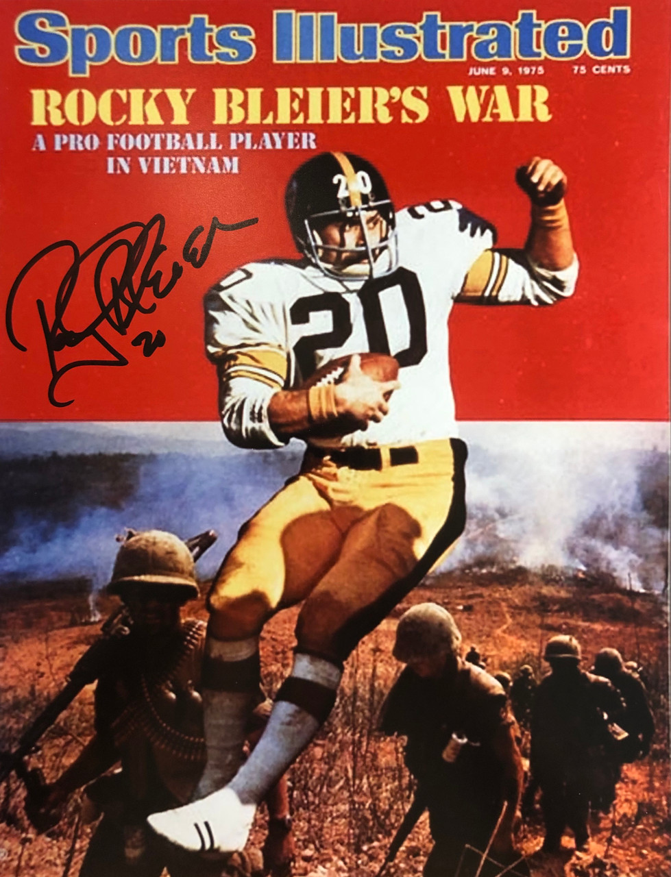 rocky bleier signed jersey