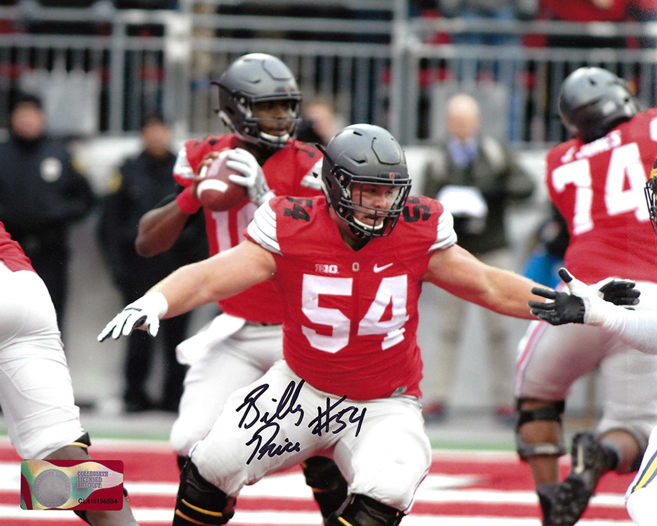 Billy Price OSU 16-2 16x20 Autographed Photo - Certified Authentic