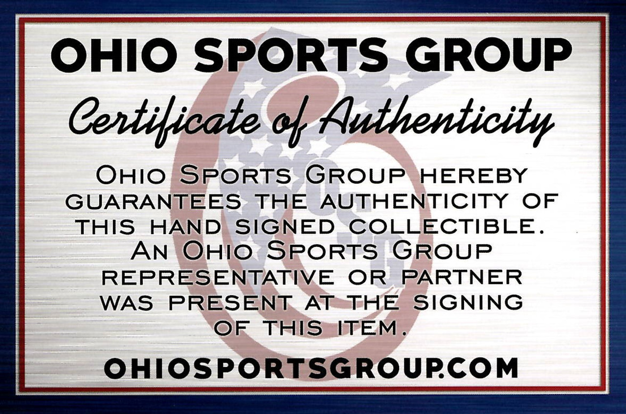 Archie Griffin Autographed Ohio State Buckeyes Riddell Black Speed Mini Helmet - H.T. 1974/75 Inscription - Certified Authentic