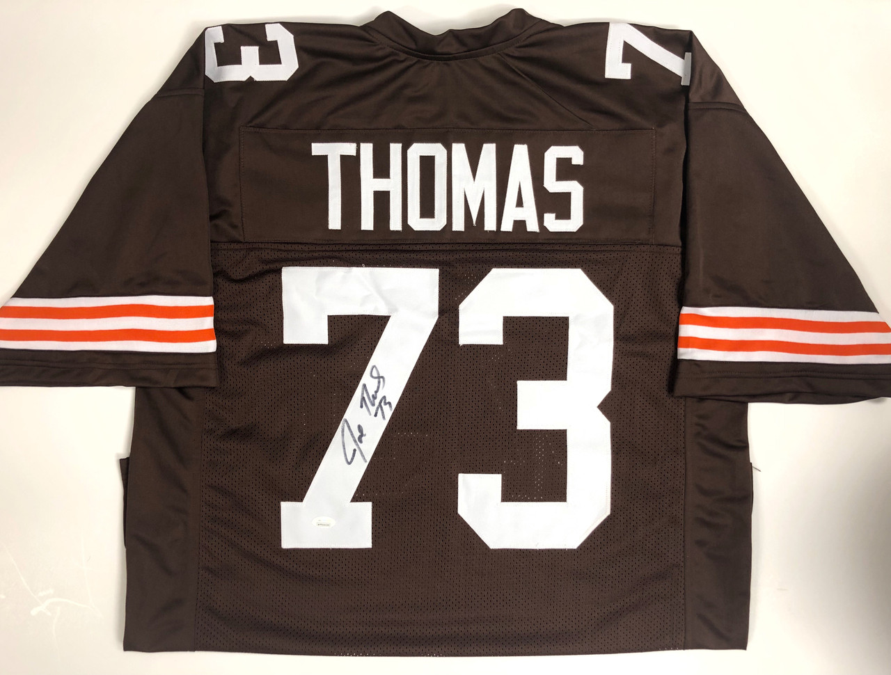 Nike Browns 73 Joe Thomas White Men Stitched NFL New Elite Jersey