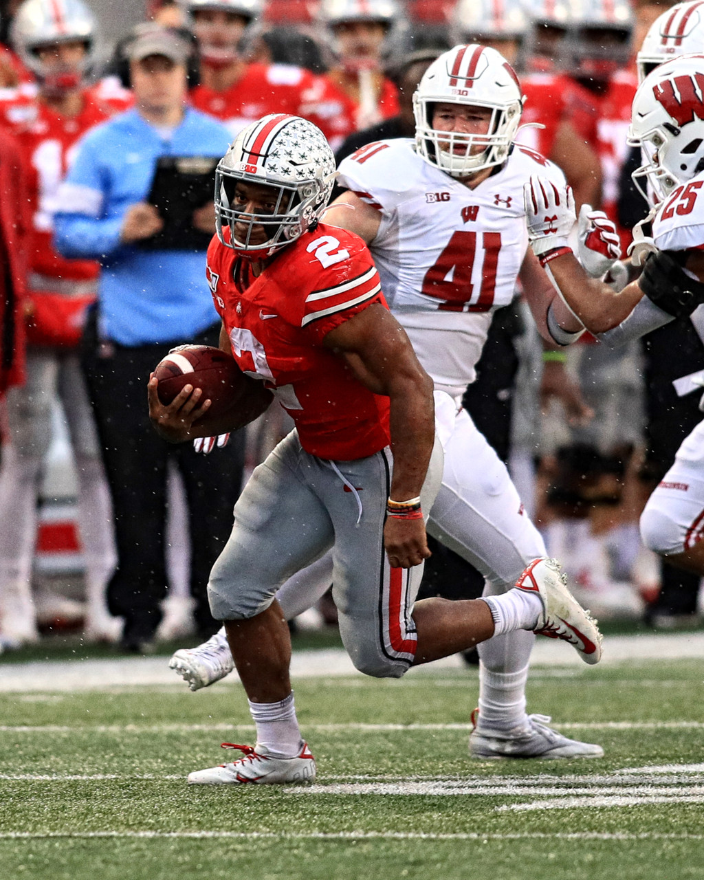 JK Dobbins Ohio State Buckeyes Licensed Unsigned Photo 6