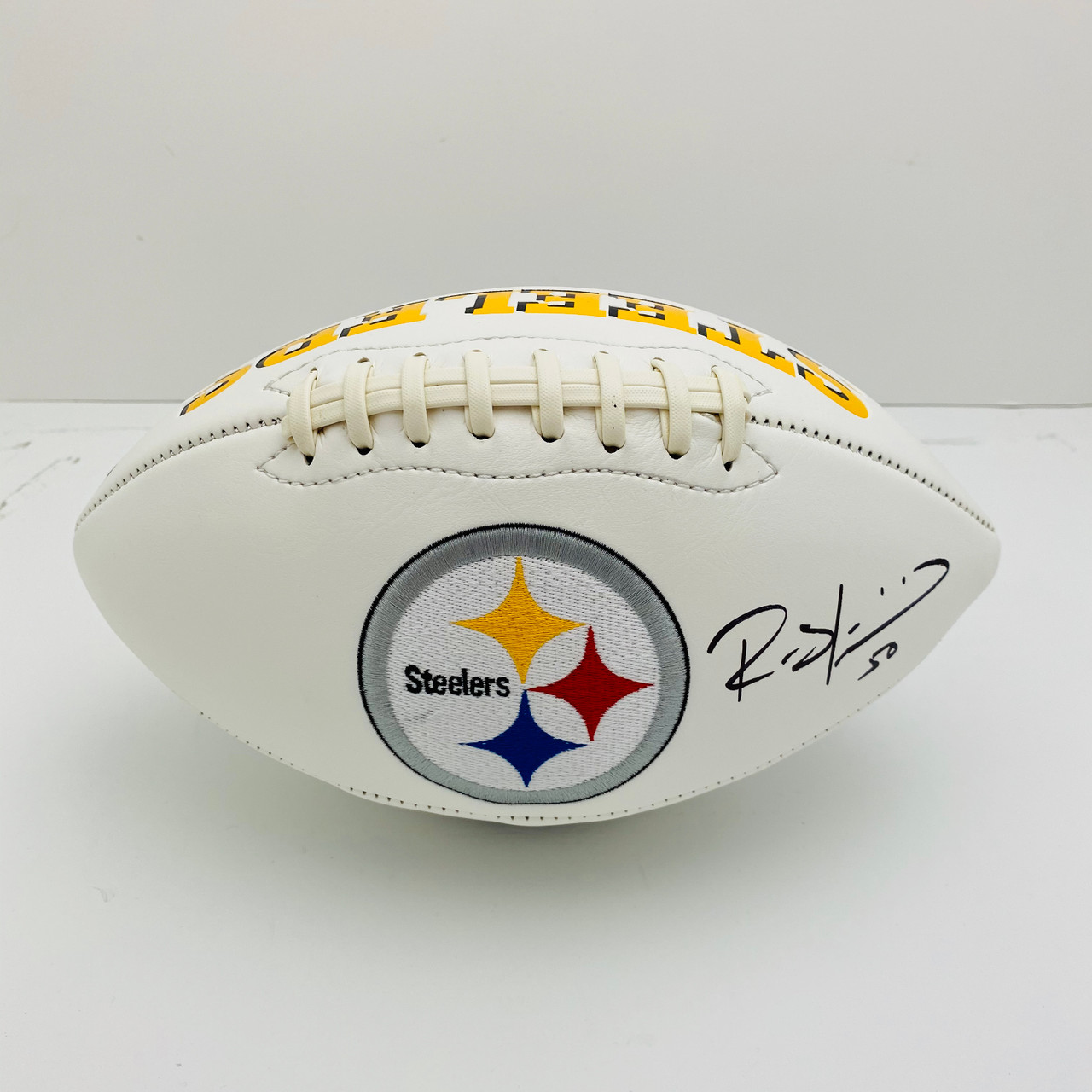 steelers autographed football