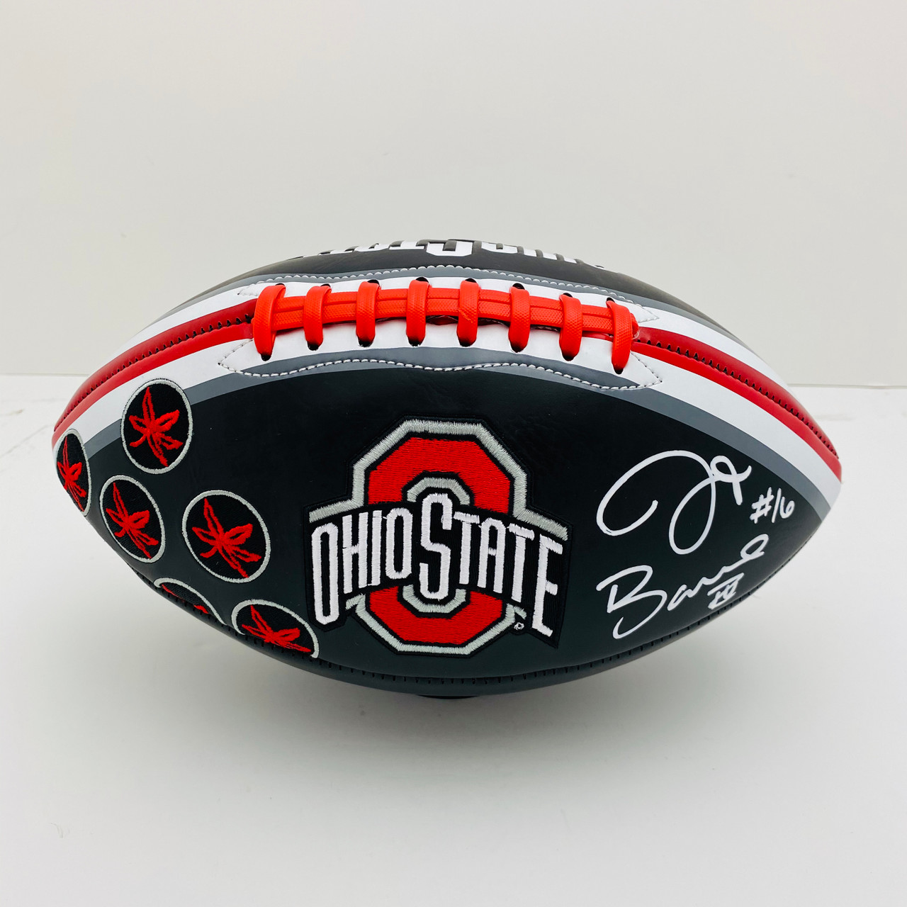 JT Barrett Ohio State Buckeyes Autographed Black Football - Certified Authentic