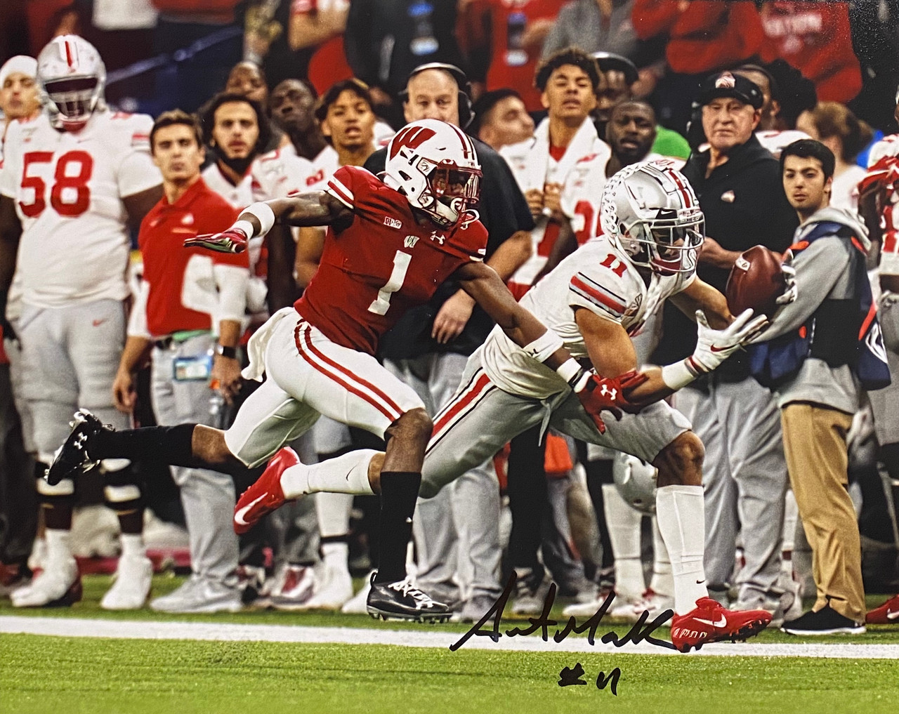 Austin Mack Ohio State Buckeyes 81 8x10 Autographed Photo Certified