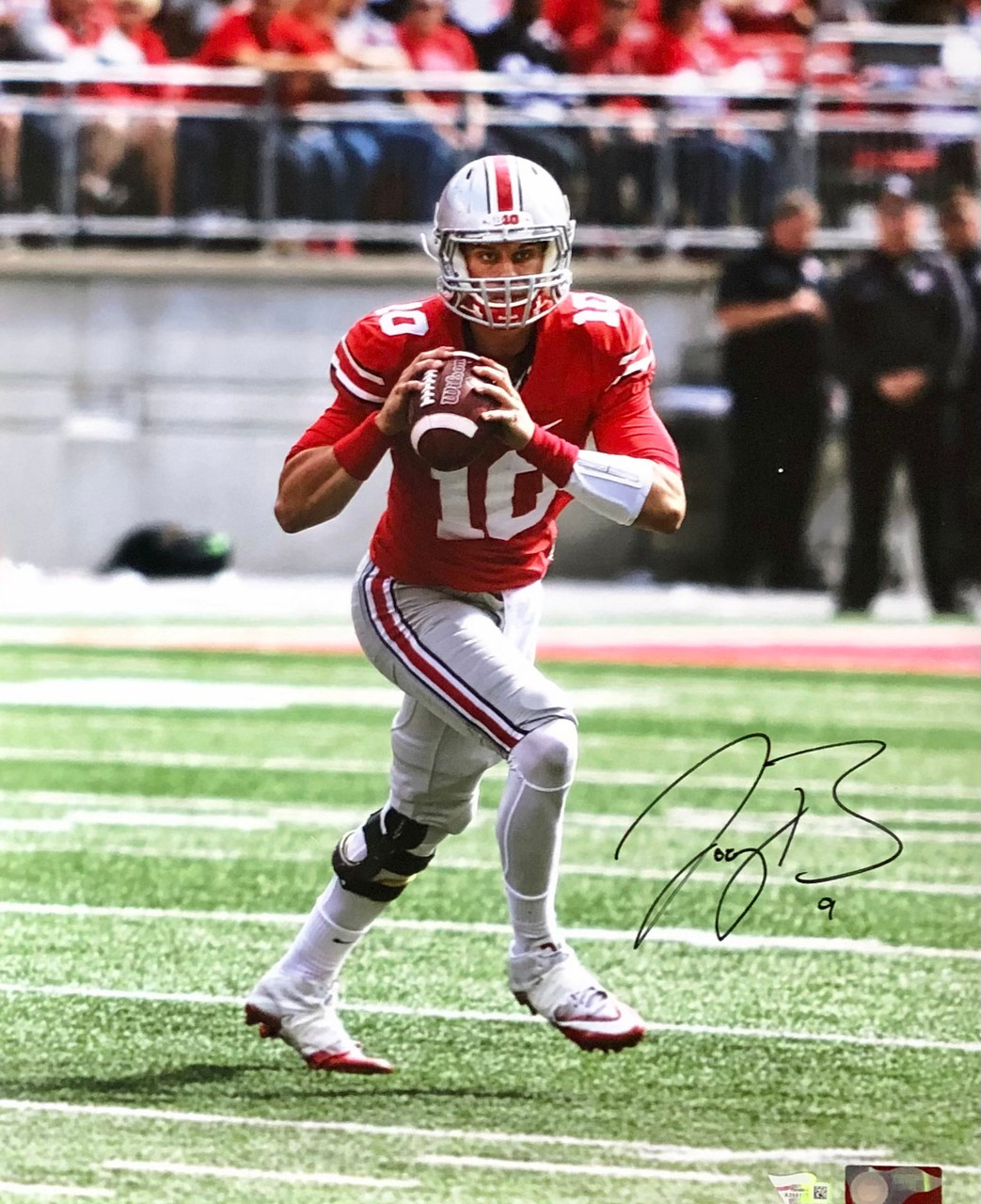 joe burrow signed helmet
