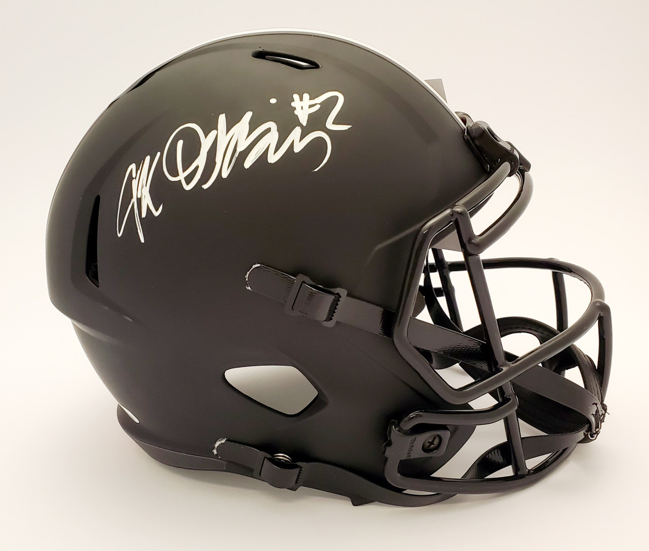 JK Dobbins Ohio State Buckeyes Autographed Signed Black Replica Helmet  (White Pen) - JSA Authentic - Ohio Sports Group