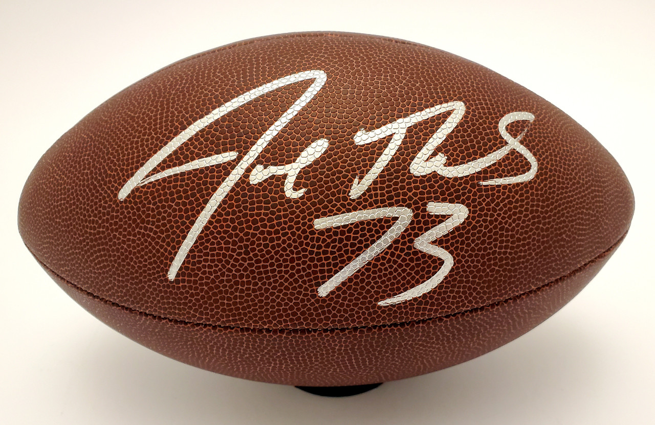 Joe Thomas Cleveland Browns Autographed Supergrip Football - JSA Authentic