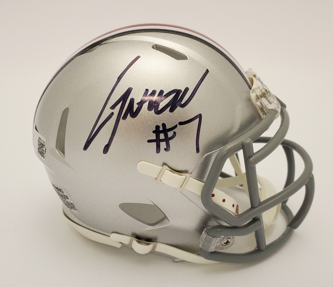 C.J. Stroud Houston Texans Autographed Riddell Black Matte Speed Mini Helmet