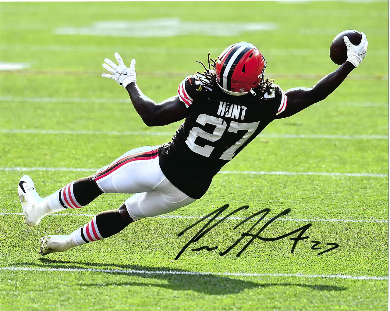 Kareem Hunt Cleveland Browns 8-2 8x10 Autographed Photo - Certified  Authentic