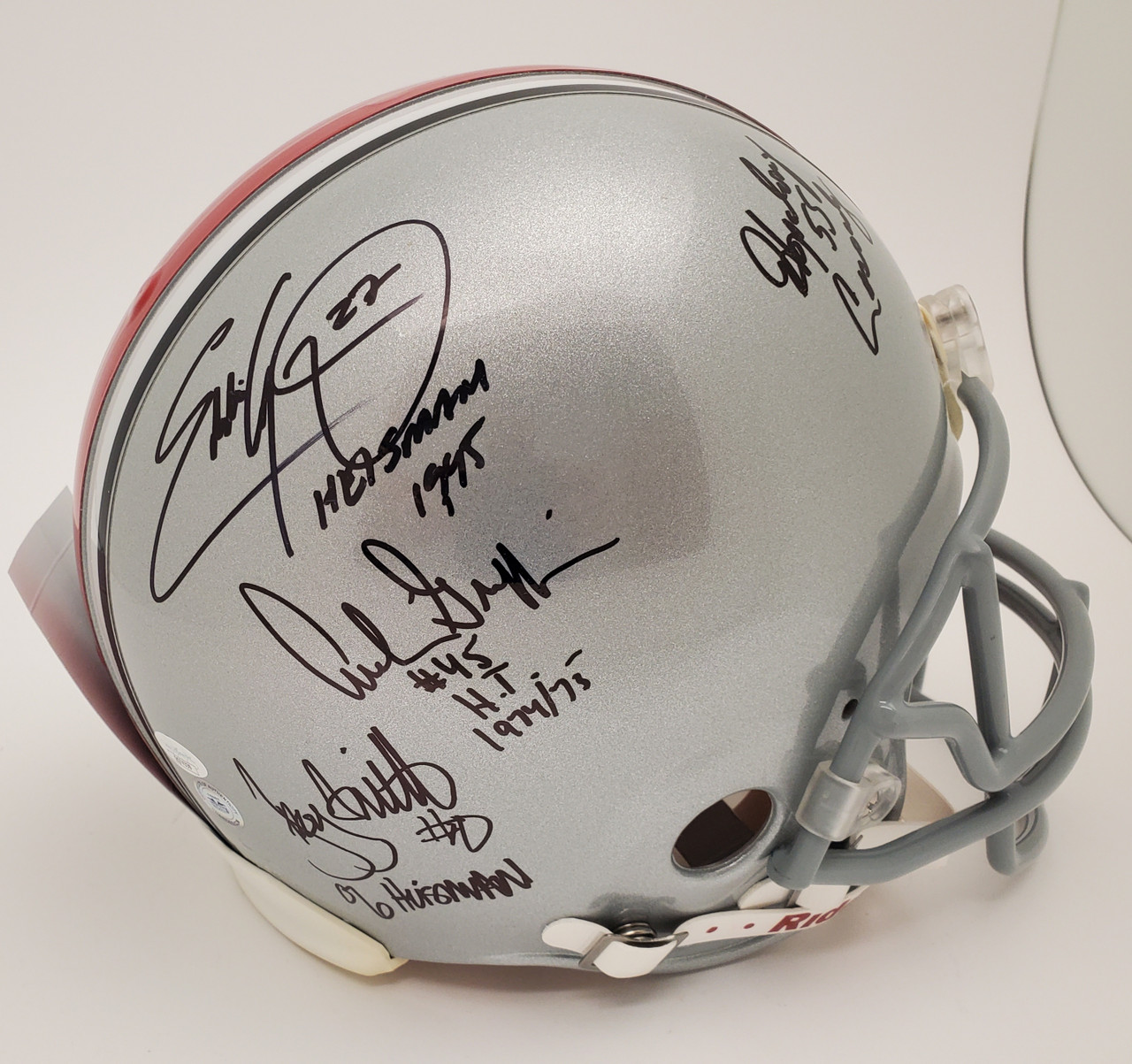 Four Heisman Ohio State Buckeyes Autographed Authentic Helmet