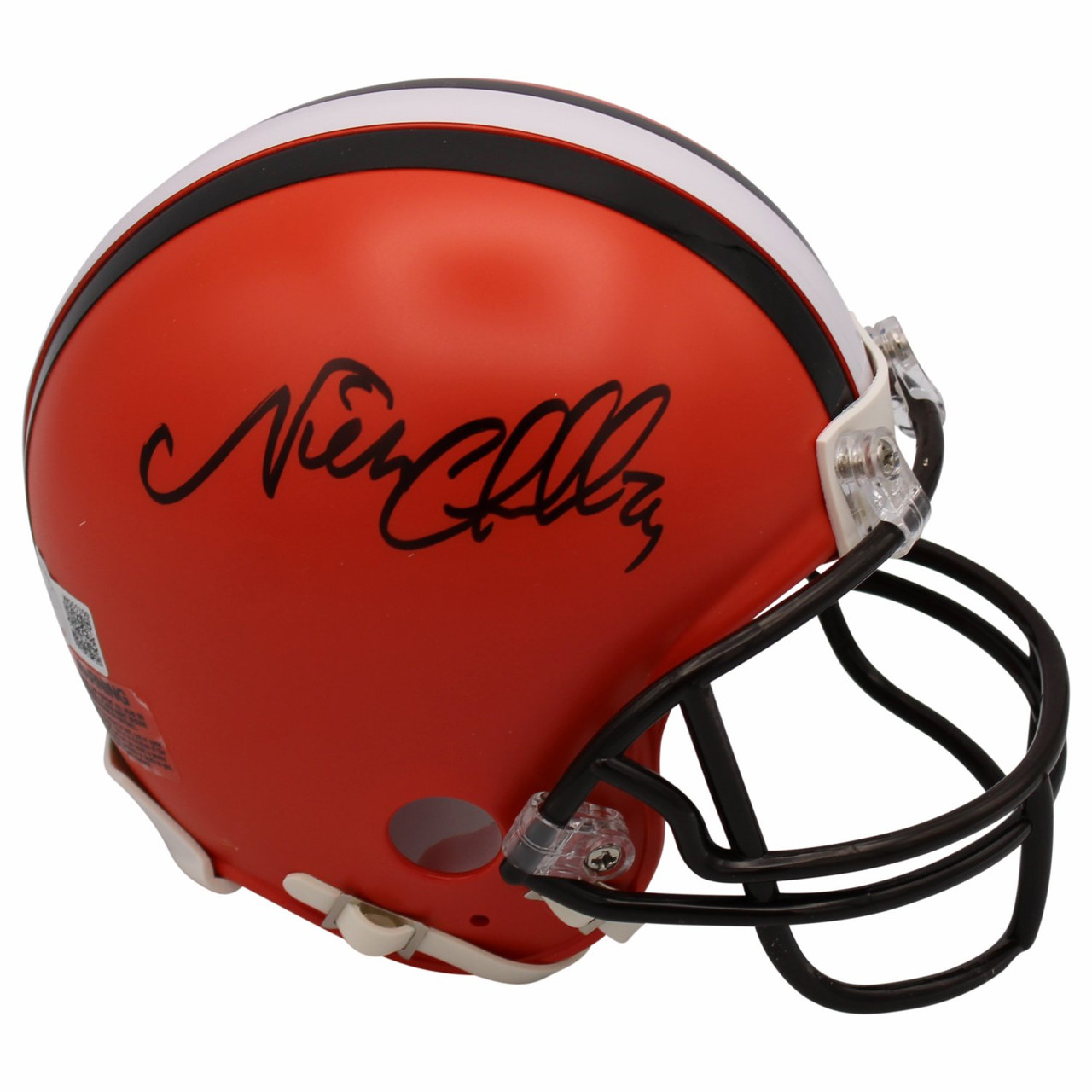 nick chubb autographed mini helmet