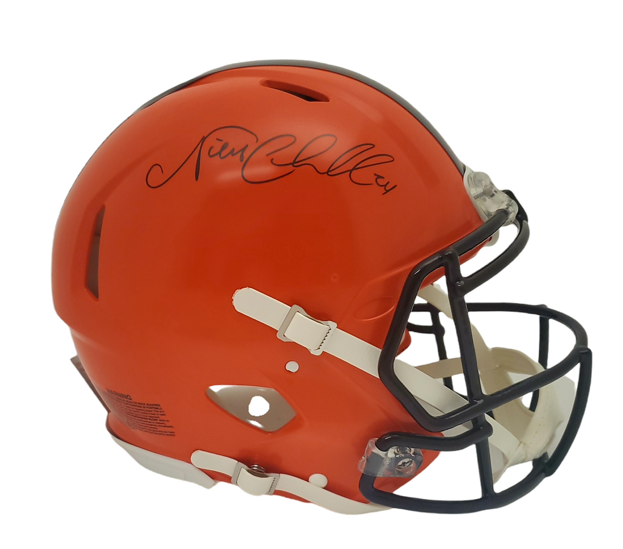 cleveland browns autographed helmet