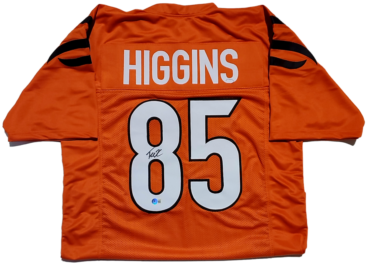 Tee Higgins Cincinnati Bengals Autographed Orange Custom Jersey