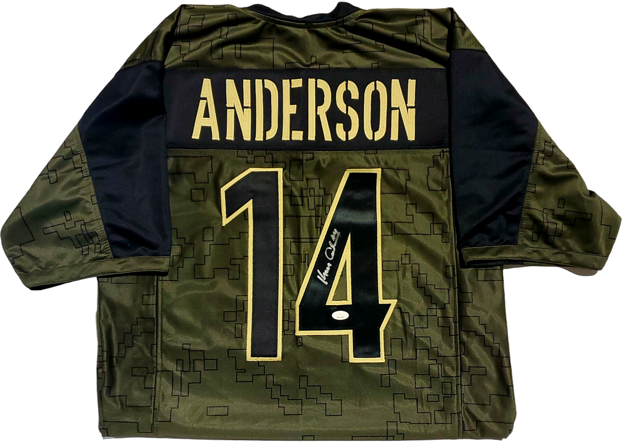 Ken Anderson Cincinnati Bengals Autographed Salute to Service Custom Jersey  - JSA Authentic