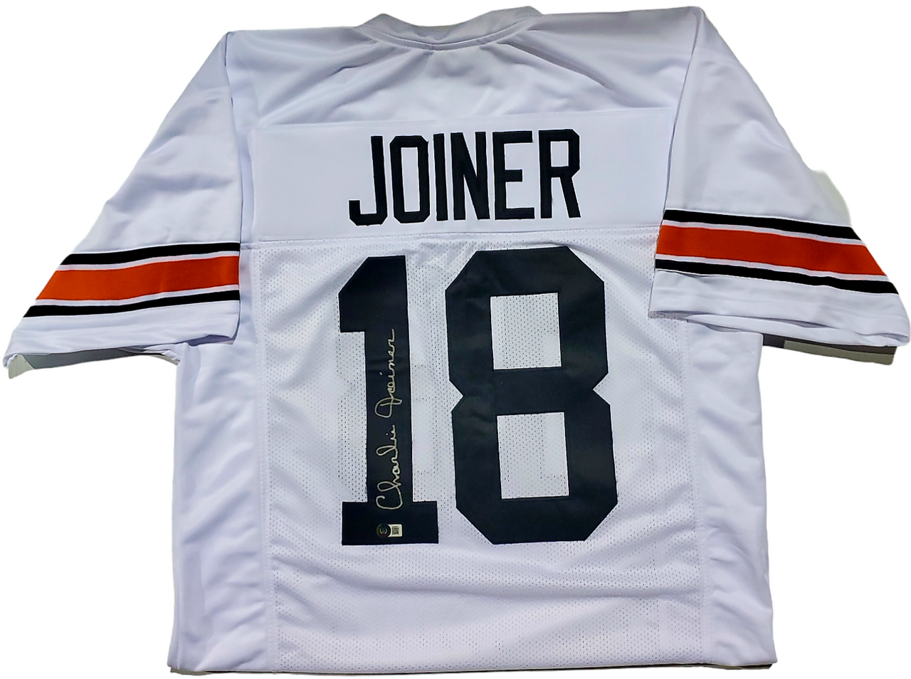 Ohio Sports Group Charlie Joiner Cincinnati Bengals Autographed White Custom Jersey - Beckett Authentic