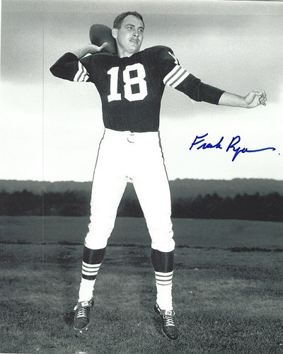 Frank Ryan Browns 8-3 8x10 Autographed Photo - Certified Authentic
