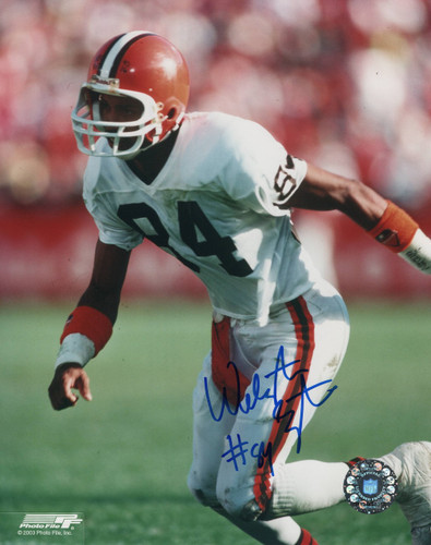 Webster Slaughter Cleveland Browns 8-2 Autographed Photo - Certified Authentic