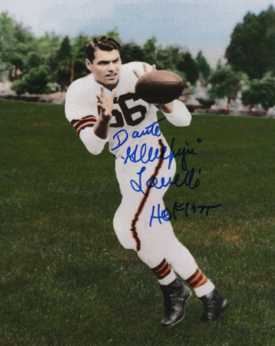 Dante Lavelli Cleveland Browns 8-9 8x10 Autographed Photo - Certified Authentic