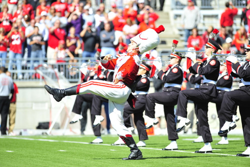 Ohio State Buckeyes Marching Band Drum Major Licensed Unsigned Photo