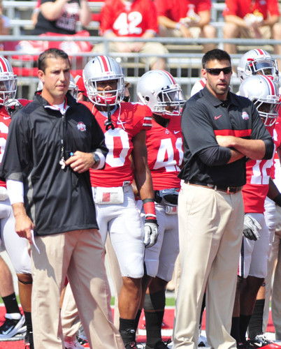 Luke Fickell & Mike Vrabel Ohio State Buckeyes Licensed Unsigned Photo