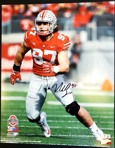 Nick Bosa Ohio State Buckeyes 16-1 16x20 Autographed Signed Photo - Beckett Authentic