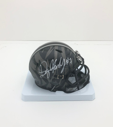 Dwayne Haskins Ohio State Buckeyes Autographed Signed Camo Mini Helmet - Certified Authentic