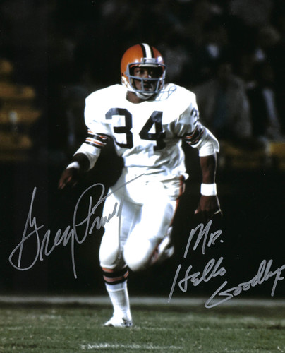Greg Pruitt Cleveland Browns 8-1 8x10 Autographed Signed Photo - Certified Authentic