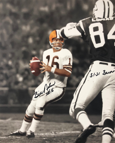 Bill Nelson Cleveland Browns 16-1 16x20 Autographed Signed Photo - Certified Authentic