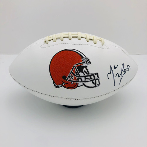 Mack Wilson Cleveland Browns Autographed White Panel Football - Certified Authentic
