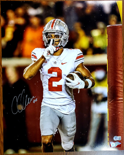 Chris Olave Ohio State Buckeyes 16-1 16x20 Autographed Signed Photo - Beckett Authentic