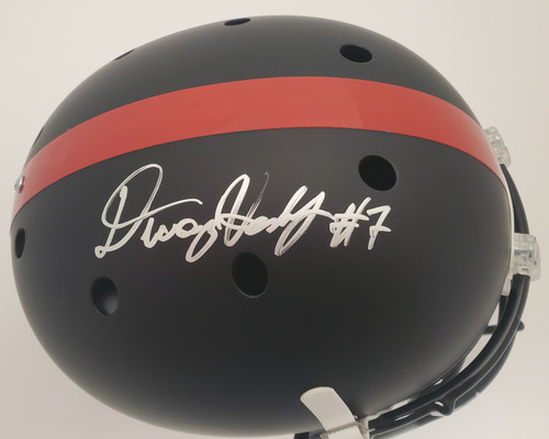 Dwayne Haskins Ohio State Buckeyes Autographed Signed Matte Black Schutt Replica Helmet - JSA Authentic