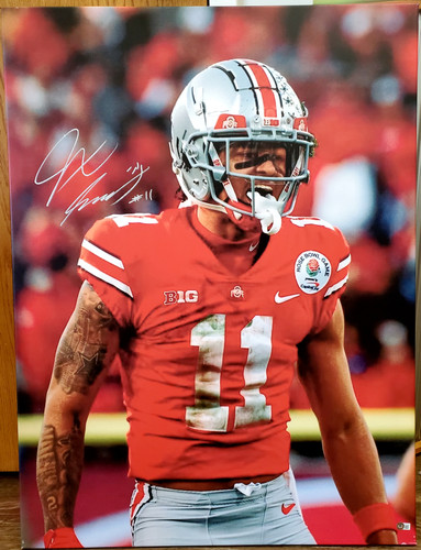 Jaxon Smith-Njigba Ohio State Buckeyes 30x40 Autographed Signed Canvas - Beckett Authentic