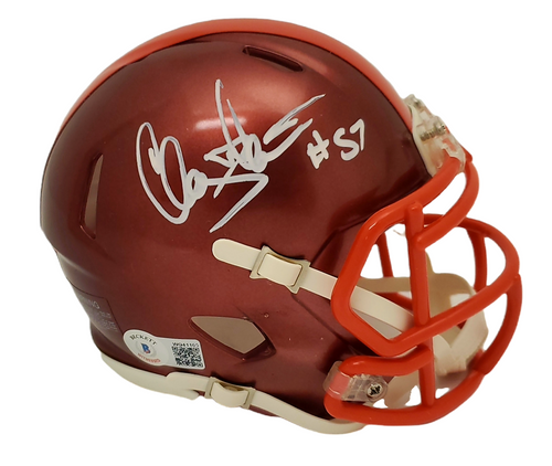 Clay Matthews Cleveland Browns Autographed Signed Flash Mini Helmet - Beckett Authentic