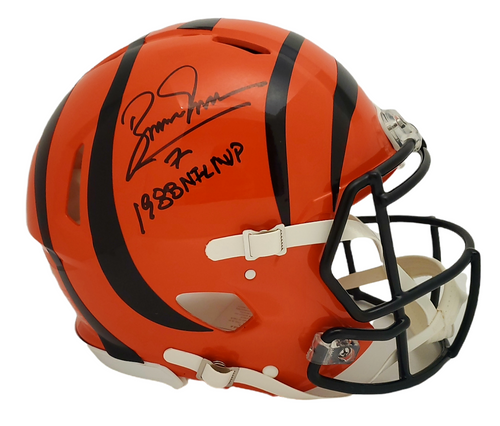 Boomer Esiason Cincinnati Bengals Autographed Signed Speed Authentic Helmet w/ '1988 NFL MVP' Inscription - Beckett Authentic