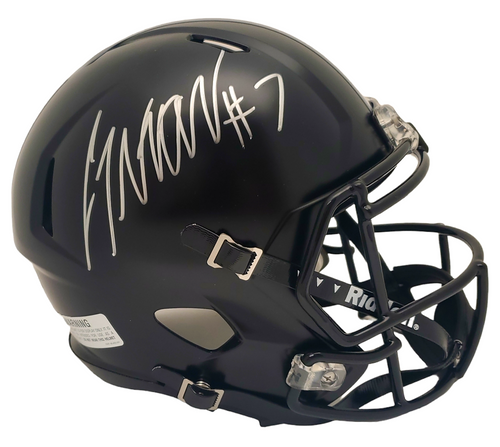 CJ Stroud Ohio State Buckeyes Autographed Black Replica Helmet (Silver) - Beckett Authentic