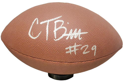 Cam Taylor-Britt Cincinnati Bengals Autographed NFL Supergrip Football - JSA Authentic