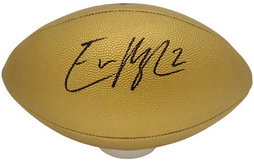 Evan McPherson Cincinnati Bengals Autographed Gold NFL Football - JSA Authentic