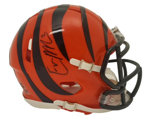 Evan McPherson Cincinnati Bengals Autographed Speed Mini Helmet - JSA Authentic