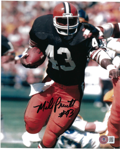 Mike Pruitt Cleveland Browns 8-5 8x10 Autographed Photo - Beckett Authentic