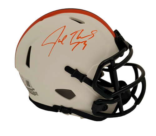 Joe Thomas Cleveland Browns Autographed Lunar Mini Helmet - Beckett Authentic