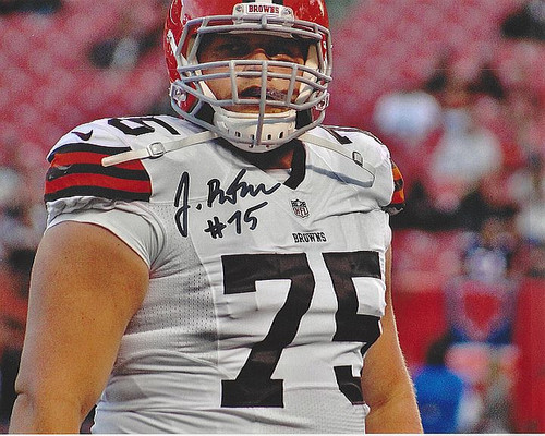 Joel Bitonio Browns 8-1 8x10 Autographed Photo - Certified Authentic