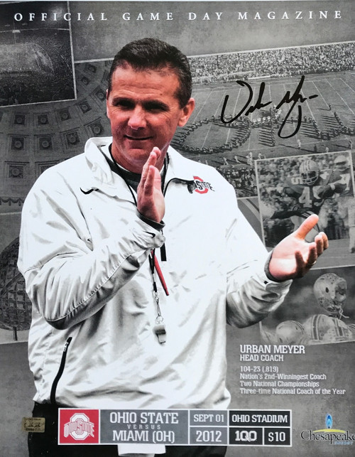 Urban Meyer Ohio State Buckeyes 16-9 16x20 Autographed Signed Photo - Certified Authentic