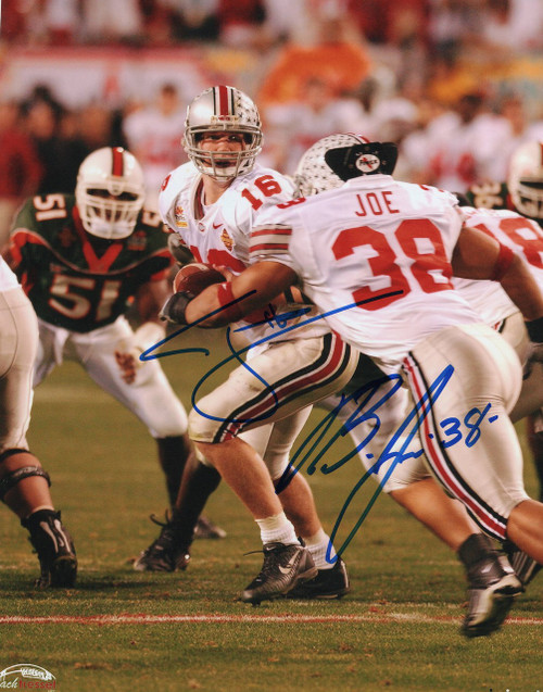 Craig Krenzel & Brandon Joe OSU 8-1 8x10 Autographed Photo - Certified Authentic