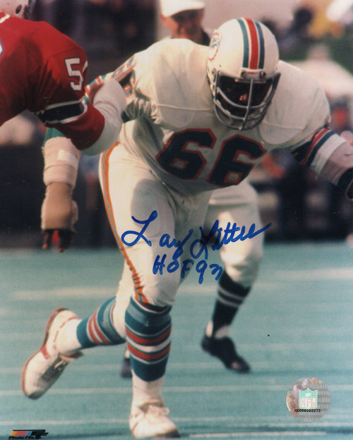 Larry Little Miami Dolphins 8-3 8x10 Autographed Photo - Certified Authentic