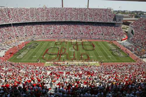 Ohio State Buckeyes Marching Band Script Ohio Licensed Unsigned Photo (3)