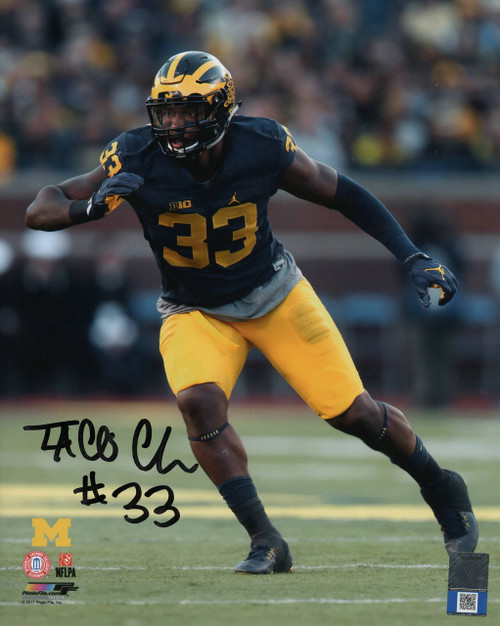 Taco Charlton Michigan Wolverines 8-4 8x10 Autographed Photo - Certified Authentic