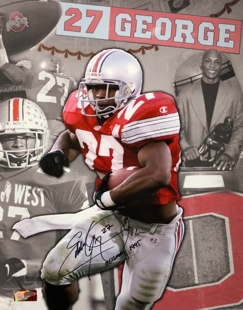 Eddie George Ohio State Buckeyes 16-11 16x20 Autographed Signed Photo - Certified Authentic Eddie George Ohio State Buckeyes 16-11 16x20 Autographed Signed Photo - Certified Authentic