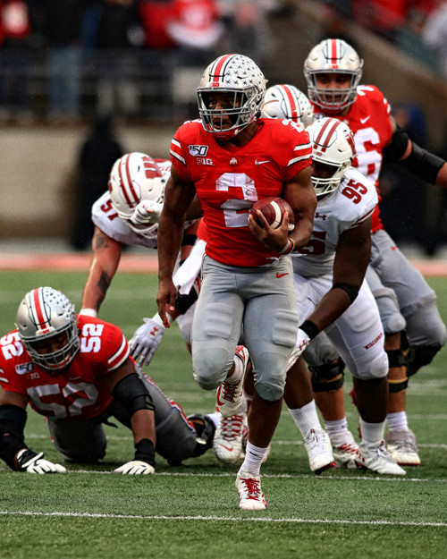 JK Dobbins Ohio State Buckeyes Licensed Unsigned Photo 51